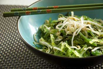 
Sautéed Mung Bean and Fresh Seaweed Salad
